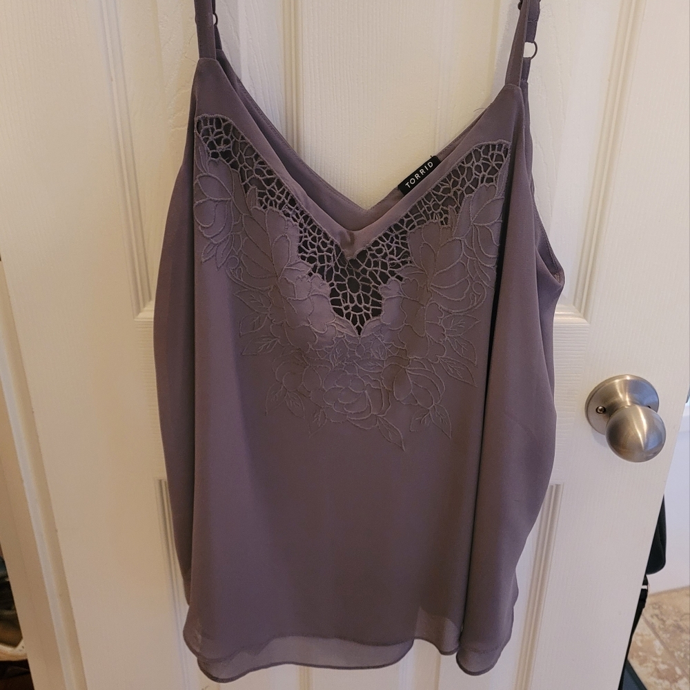 Torrid Taupe top Size 0